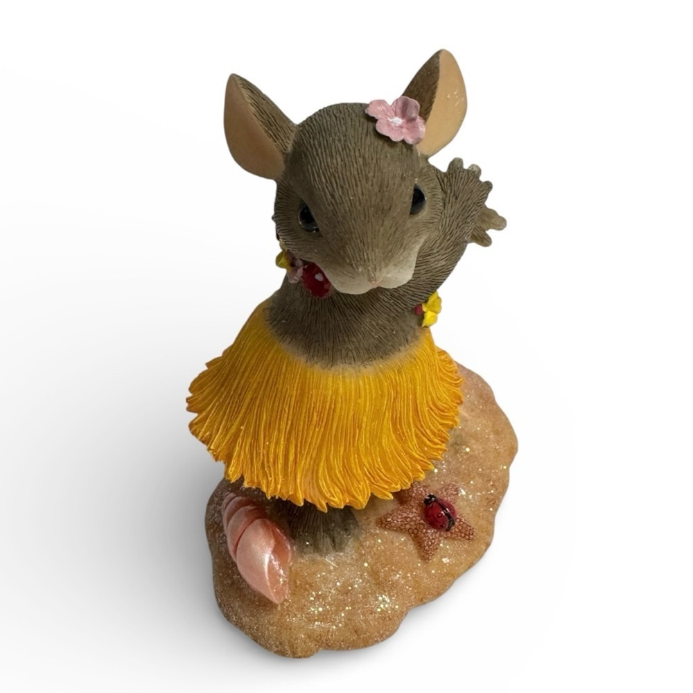 Charming Tails Fitz & Floyd Hula Mouse Figurine 82/118 Limited Edition - Picture 3 of 8